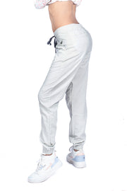 Ladies Linen Jogger Pant - Cream