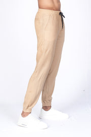 Men's Linen Jogger Pant - Sand
