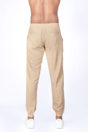 Men's Linen Jogger Pant - Sand