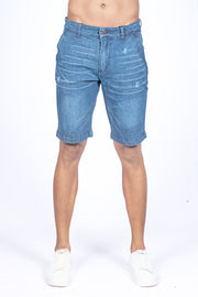 Men's Tooled Denim Short - Dark Blue Wash